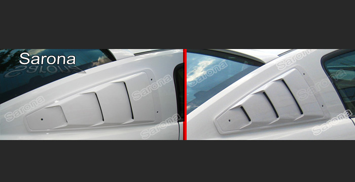 Custom Ford Mustang Side Louvers  Coupe (2005 - 2009) - $198.00 (Manufacturer Sarona, Part #FD-001-SL)